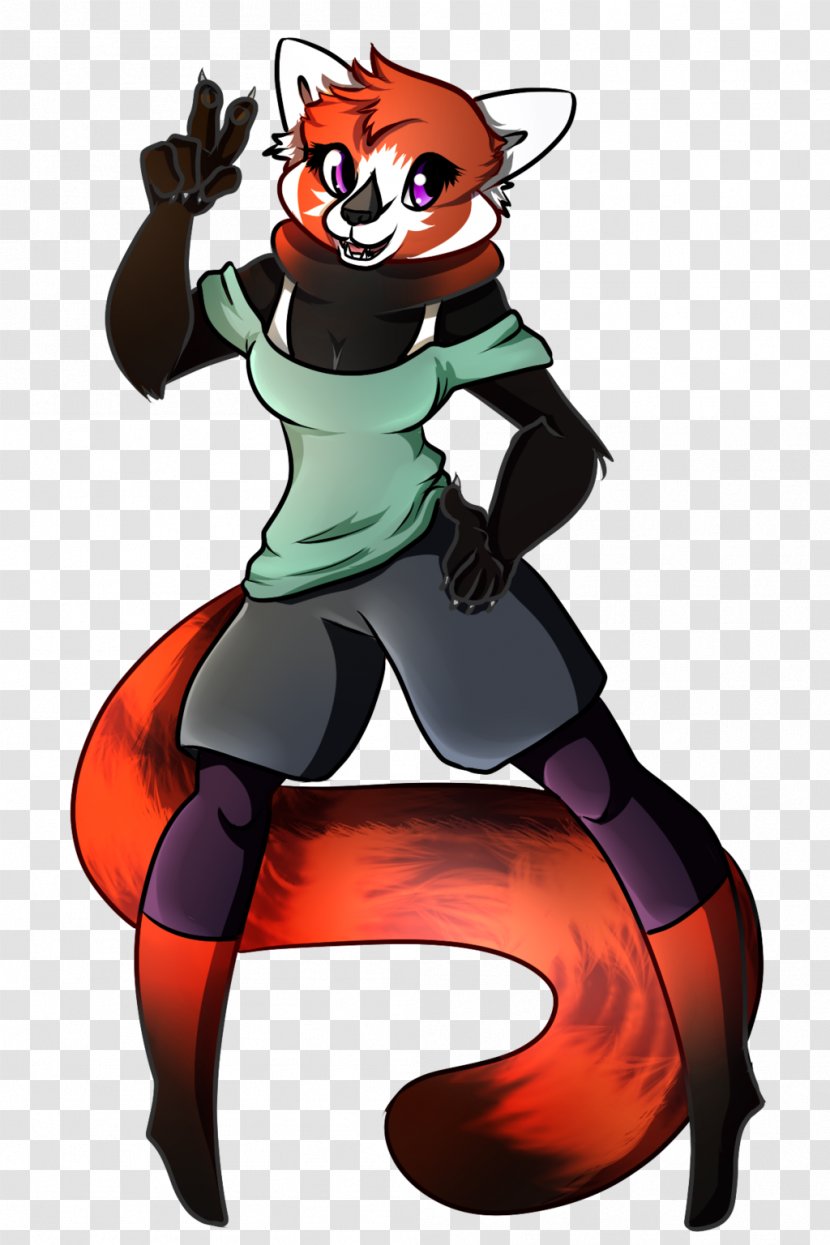 Furry Fandom Giant Panda Red Digital Art - Fictional Character - Sold Out Transparent PNG