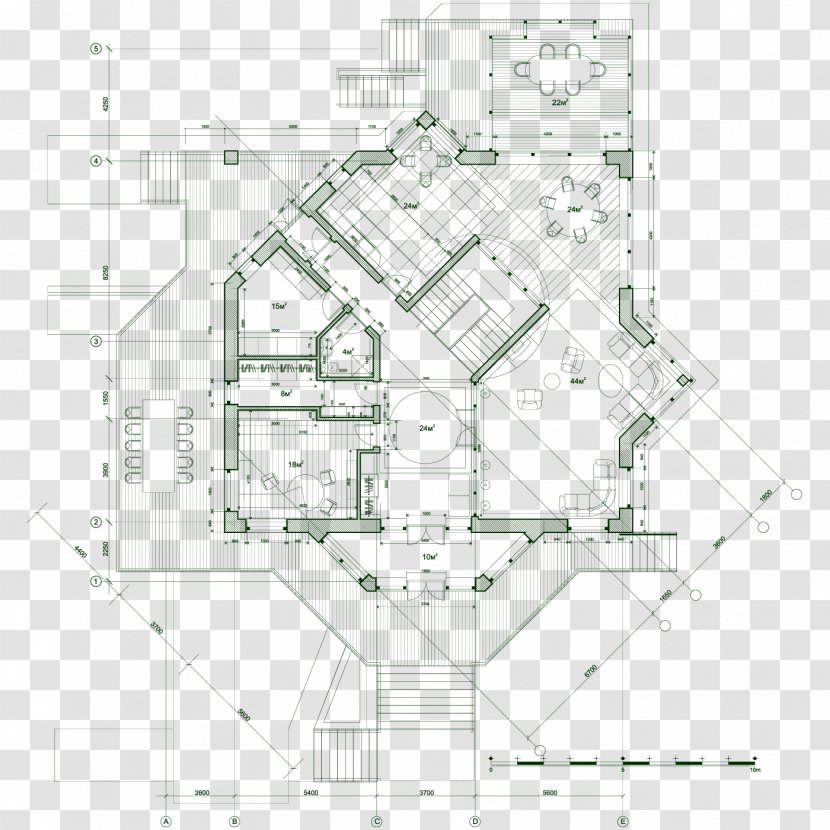 House Plan Blueprint Architecture - Drawing Transparent PNG