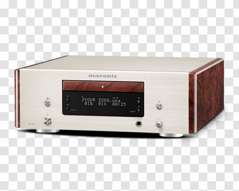 Marantz CD Player Super Audio Compact Disc High Fidelity - Amplifier - Bowers & Wilkins Px Transparent PNG