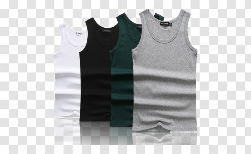 T-shirt Sleeveless Shirt Vest - Flower - For Men Transparent PNG