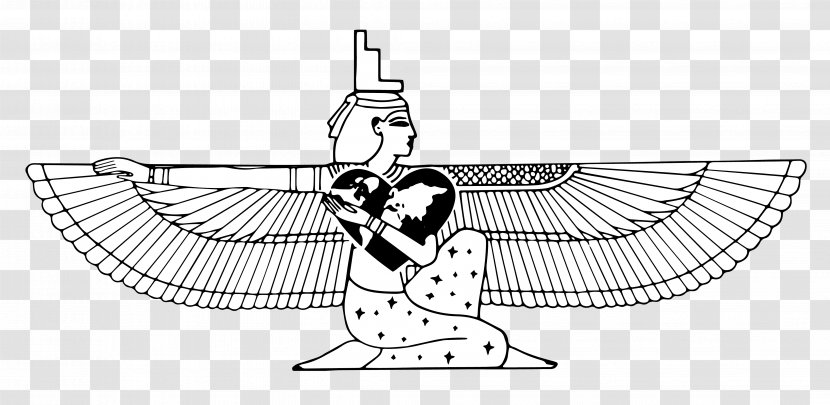 Isis Mother Goddess Clip Art Drawing - Nut - Ankh Egypt Egyptian Transparent PNG