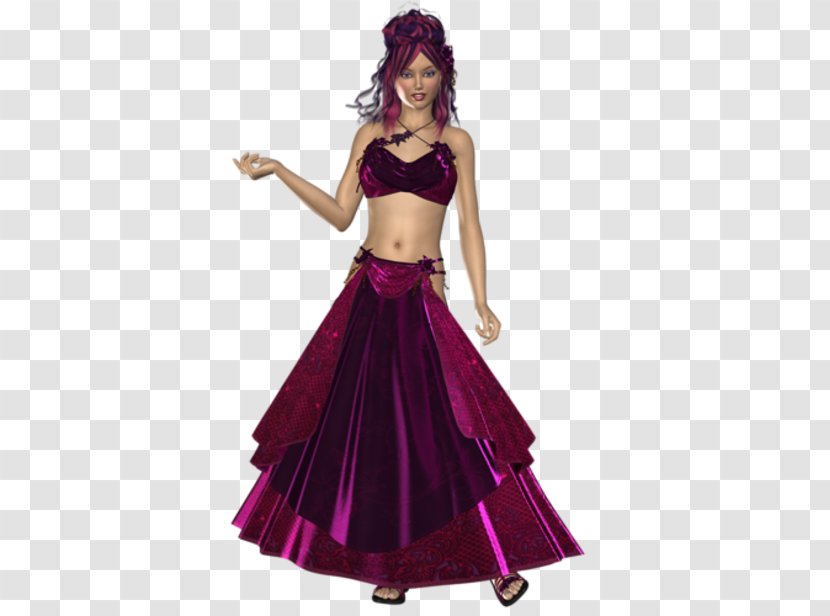 Costume Design Skirt Dress Dance - Magenta Transparent PNG