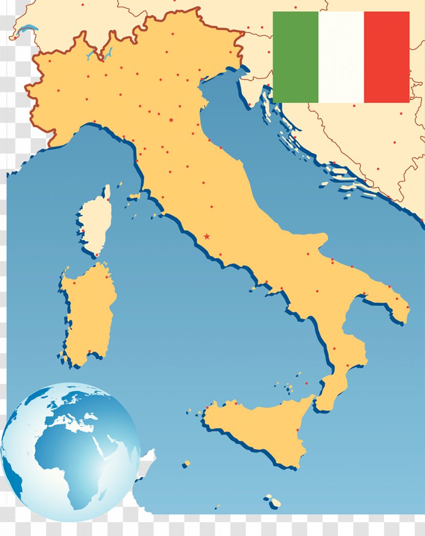 Italy Balkans - Map - Of Europe And Transparent PNG
