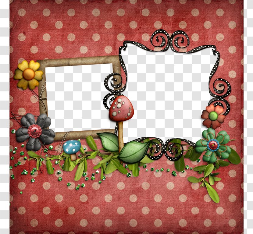 Picture Frame Pattern - Pink - Red Transparent PNG