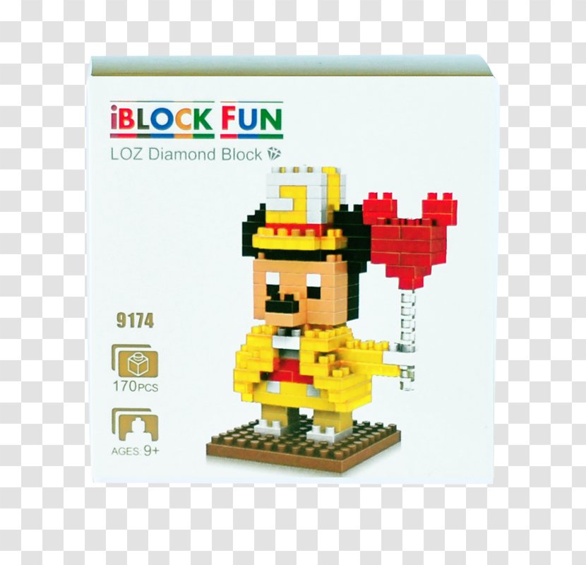 Mickey Mouse LEGO Toy Block Transparent PNG