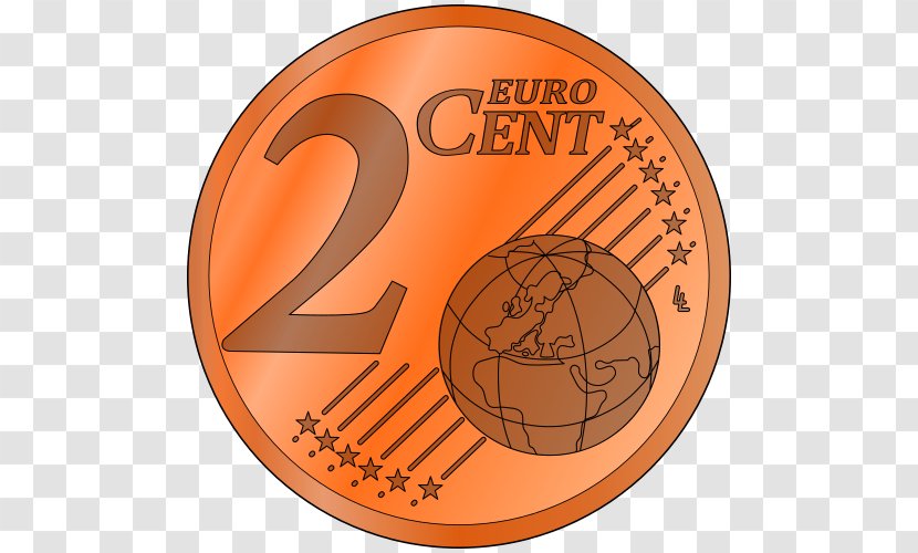 Penny 1 Cent Euro Coin 2 Clip Art Transparent PNG