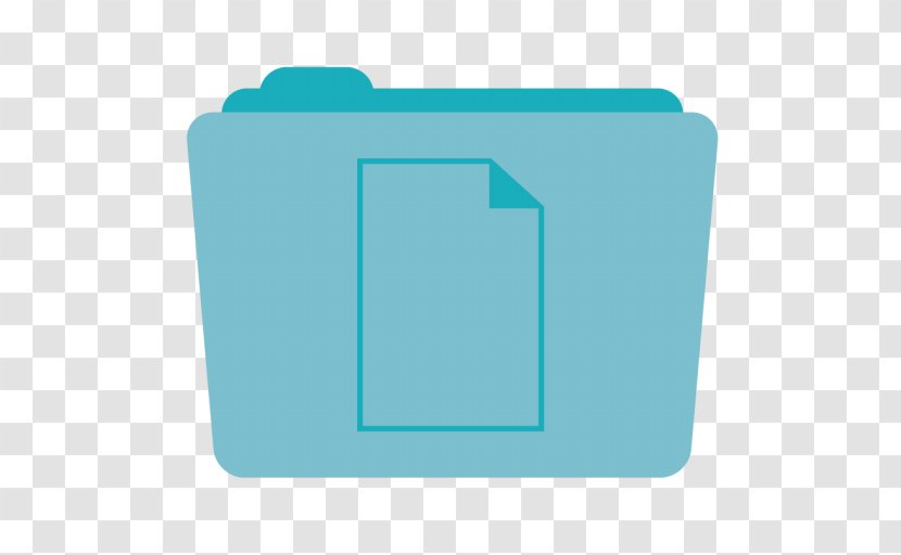 Blue Brand Aqua Turquoise - Virtual Folder - Documents Transparent PNG