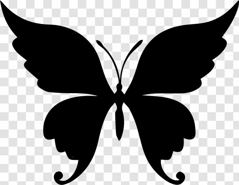 Butterfly - Brush Footed - Black Transparent PNG