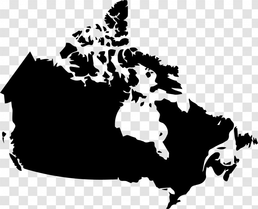 Flag Of Canada Vector Map - Monochrome Photography Transparent PNG