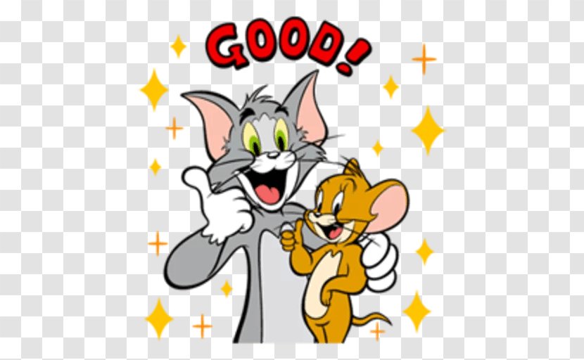 Jerry Mouse Tom Cat And Sticker - Silhouette Transparent PNG