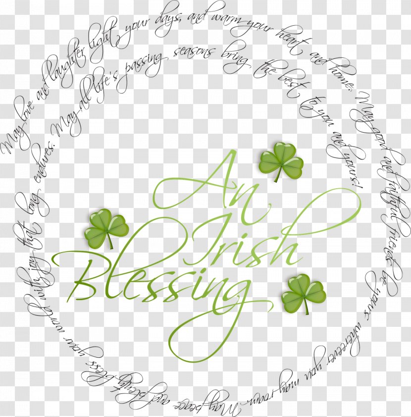 Saint Patrick's Day Blessing Saying Irish People Prayer - St Patrick's Transparent PNG