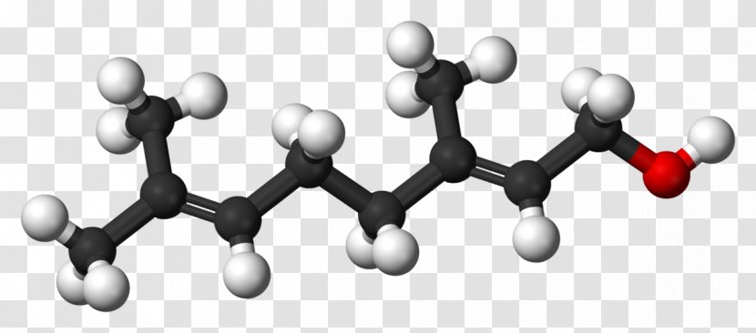 Geraniol Molecule Editor Monoterpene Citronellol - Communication - Chemical Formula Transparent PNG