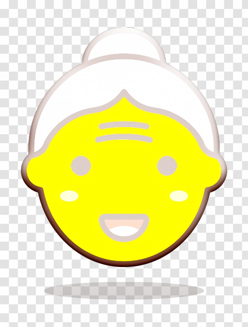 1 Icon Old Woman - Smile Yellow Transparent PNG