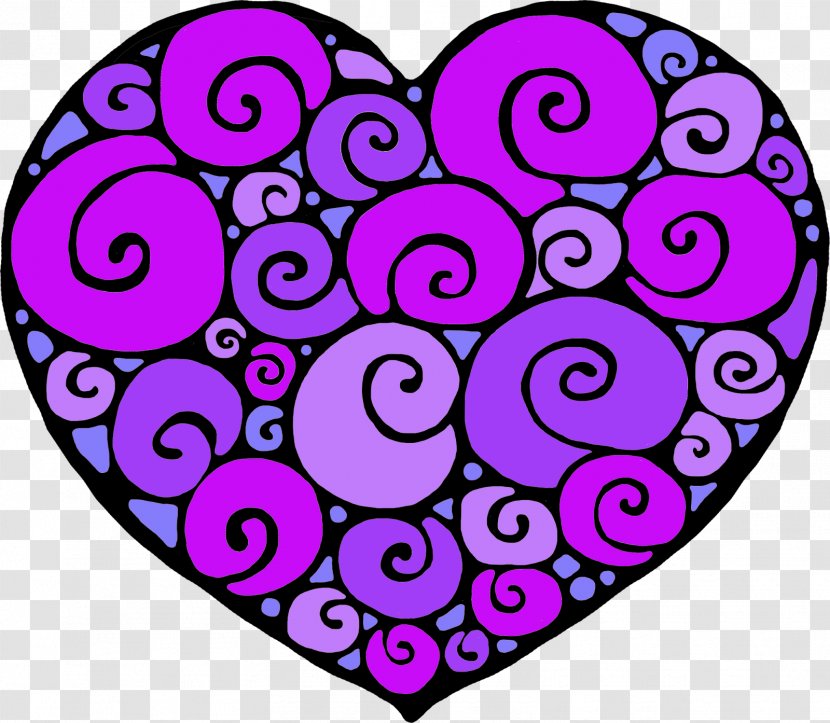 Teacher Heart Classroom Clip Art - Purple Transparent PNG