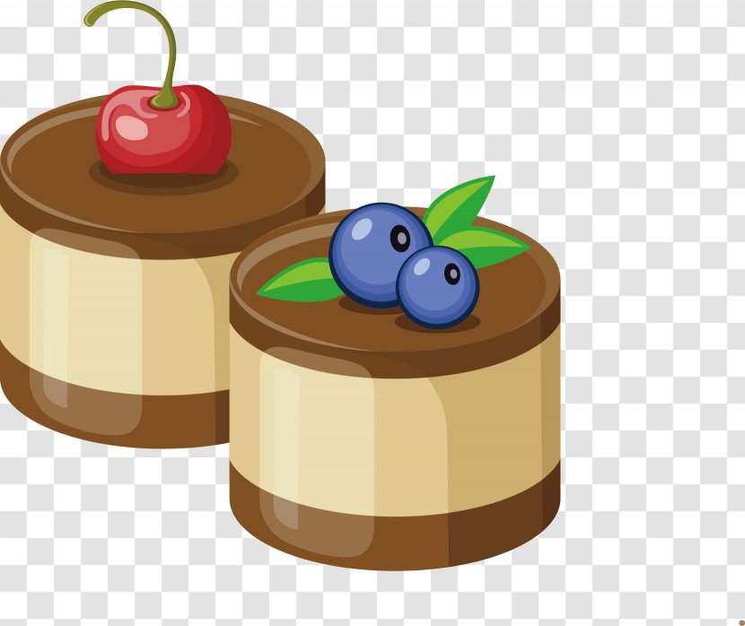 Chocolate Cake Muffin Fruitcake Torte - Vector Delicious Transparent PNG