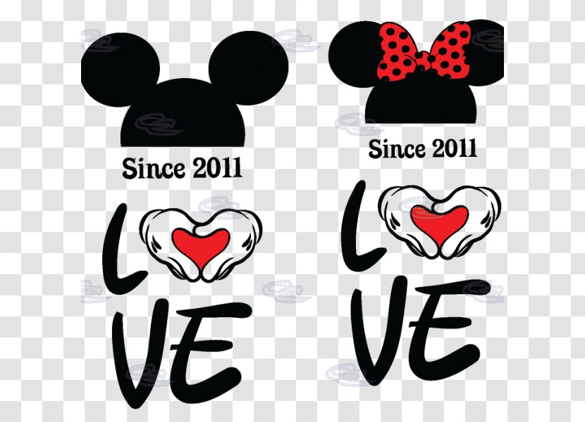 Minnie Mouse Mickey T-shirt Love - Boyfriend Transparent PNG
