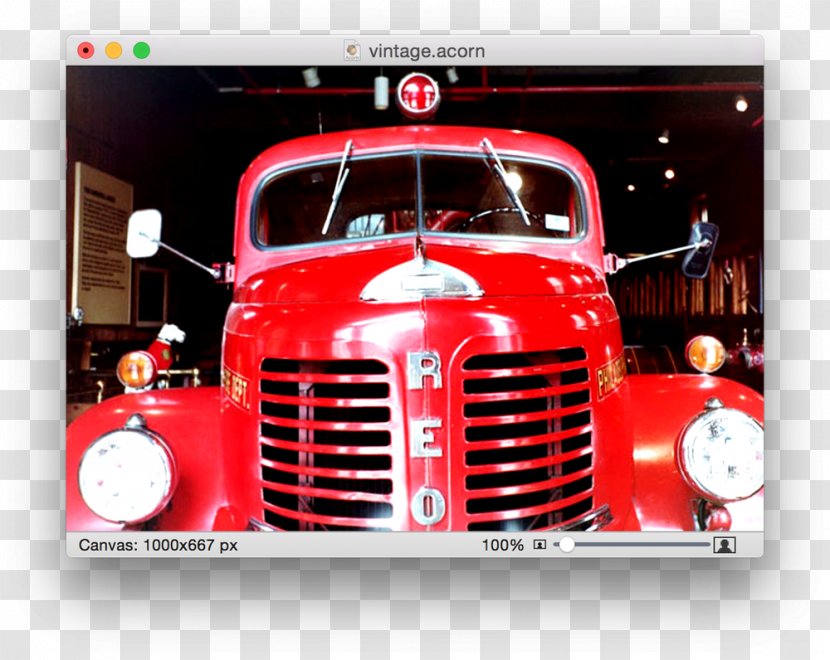 Car Truck Fire Engine Firefighter Vehicle - Retro Effect Transparent PNG