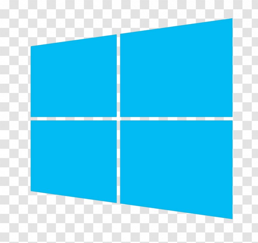 Windows 10 8 Microsoft Operating Systems - Blue - Logos Transparent PNG