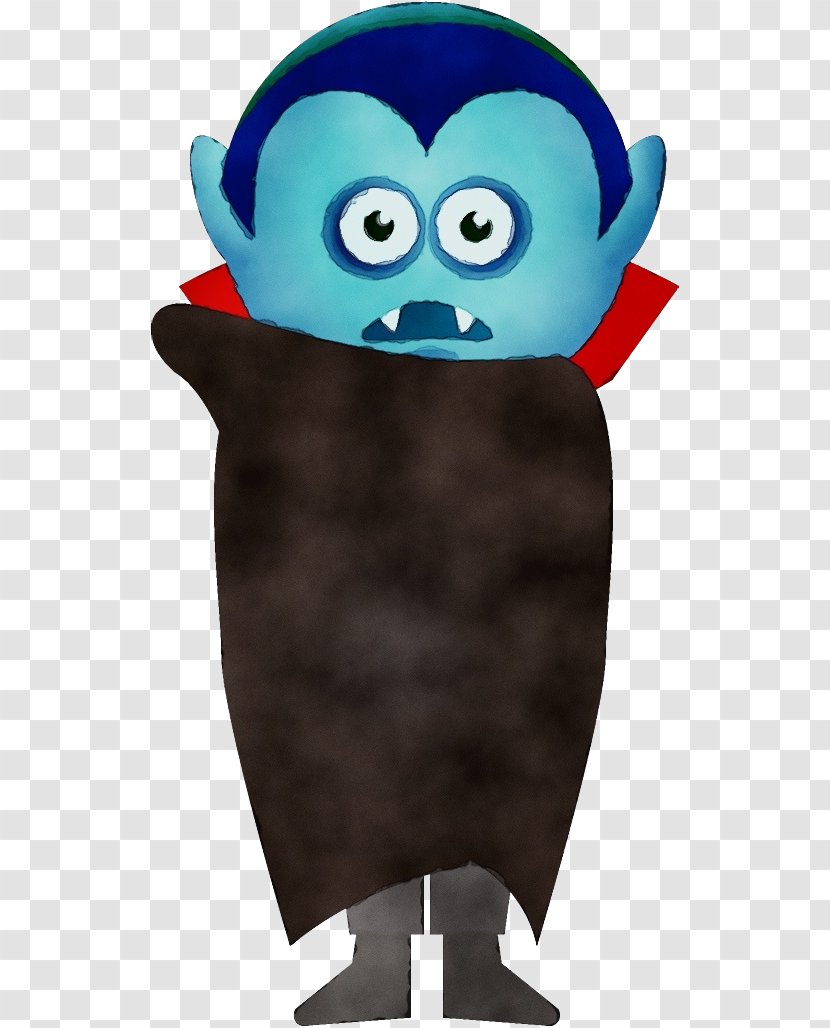 Turquoise Cartoon Owl Beanie Headgear - Wet Ink - Costume Accessory Animation Transparent PNG