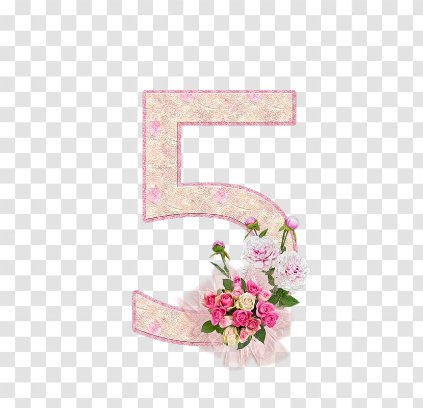 Alphabet Numerical Digit Letter Floral Design Scrapbooking - Artificial Flower Transparent PNG