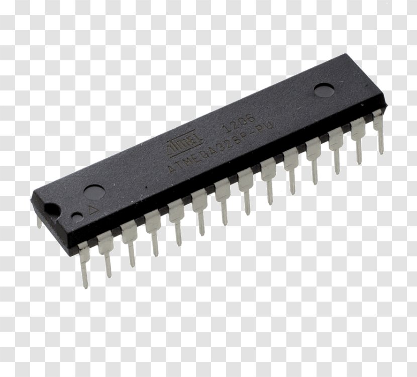 Microcontroller Transistor ATmega328 Arduino Atmel AVR - Eeprom - Advanced Micro Devices Transparent PNG