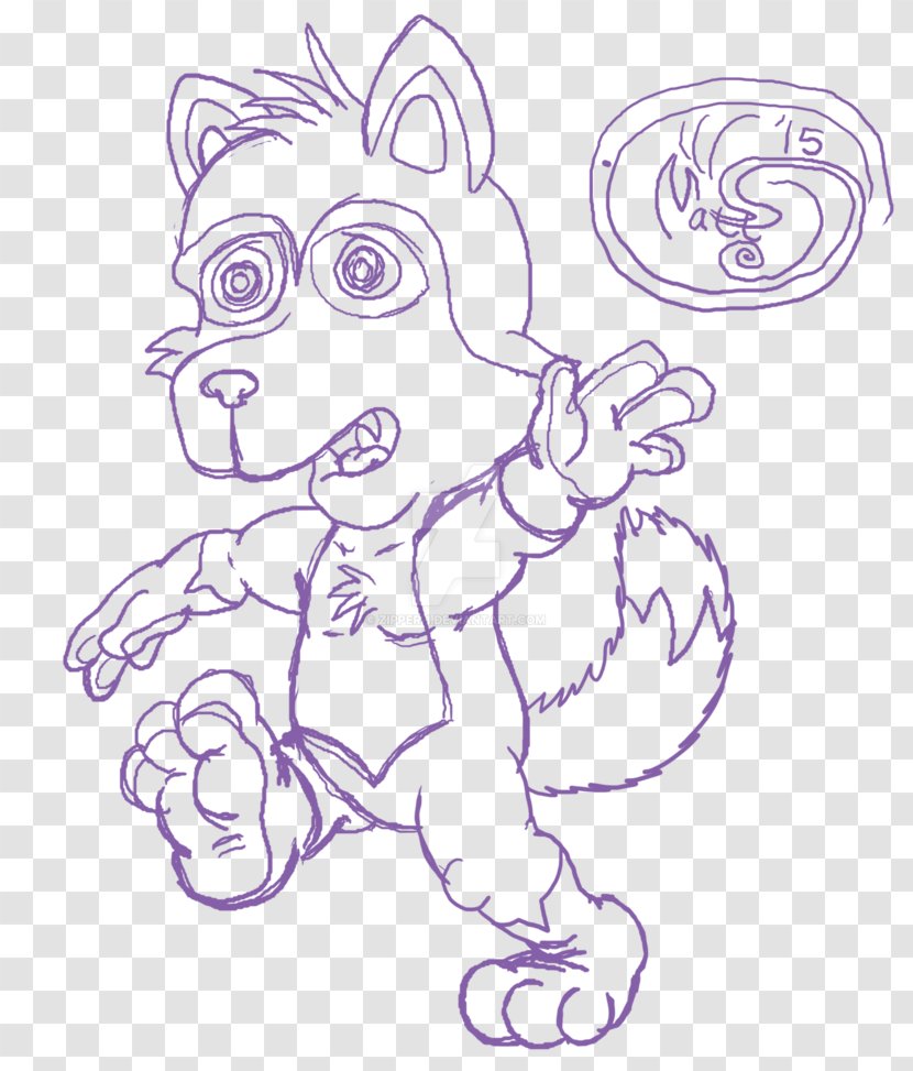 Canidae Line Art Dog Sketch - Tree - First Step Transparent PNG