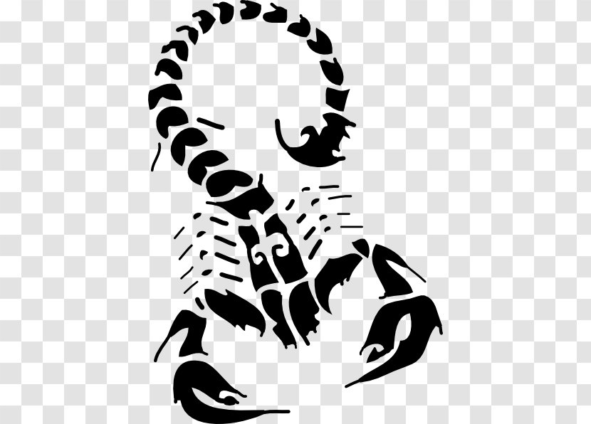 Scorpion Tattoo Drawing Clip Art - Line Transparent PNG