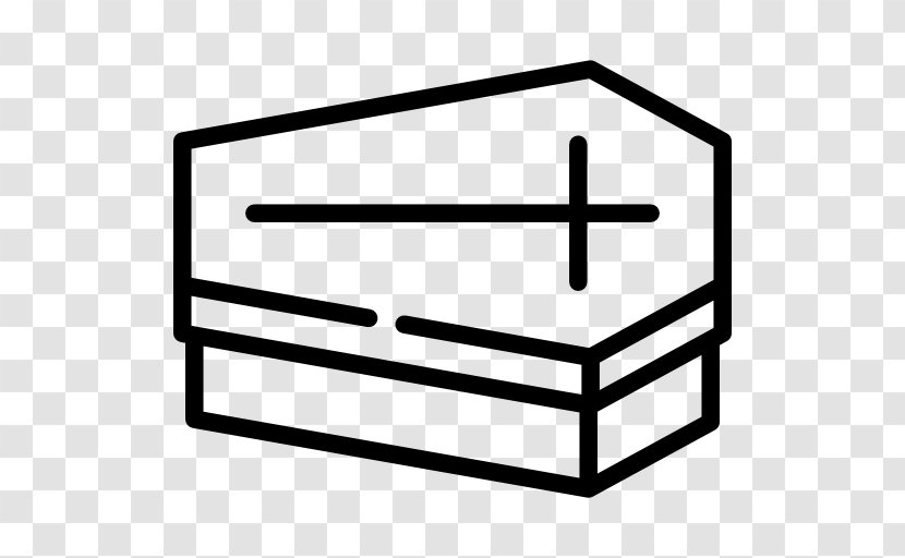Coffin Funeral Bier Death - Black And White Transparent PNG