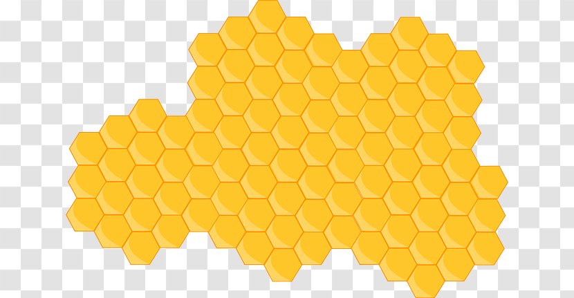 Beehive Honeycomb Clip Art - Honey Bee - Hive Transparent PNG