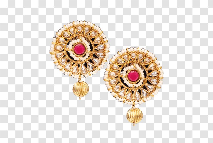Gold Background - Earrings - Metal Ruby Transparent PNG
