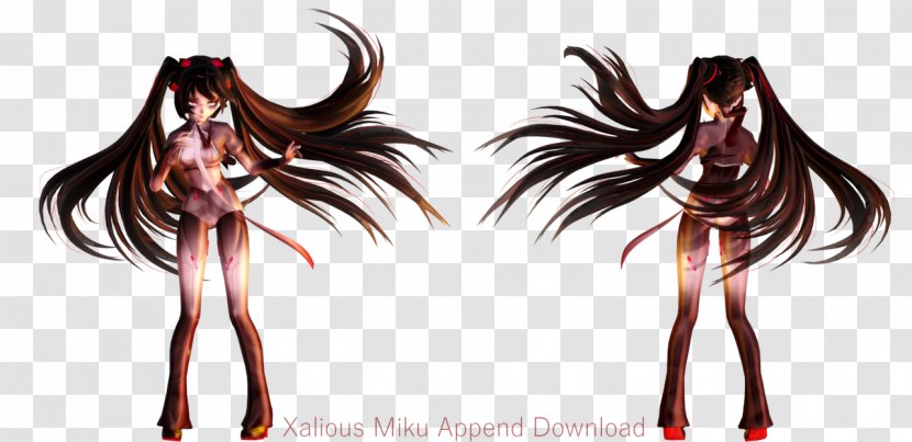 Hatsune Miku Model Vocaloid 4 MikuMikuDance - Cartoon - Hair Models Transparent PNG