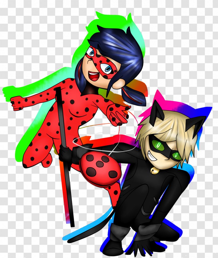 Miraculous Ladybug & Cat Noir - Duo colouring image