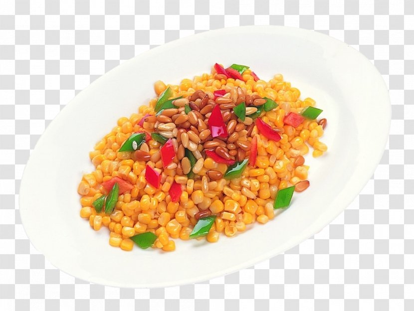 Arroz Con Pollo Fried Rice Pilaf Vegetarian Cuisine Risotto - Food - Pine Nut Corn Transparent PNG