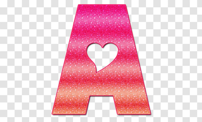 Alphabet Lettering Font - A - Pink Letter Transparent PNG