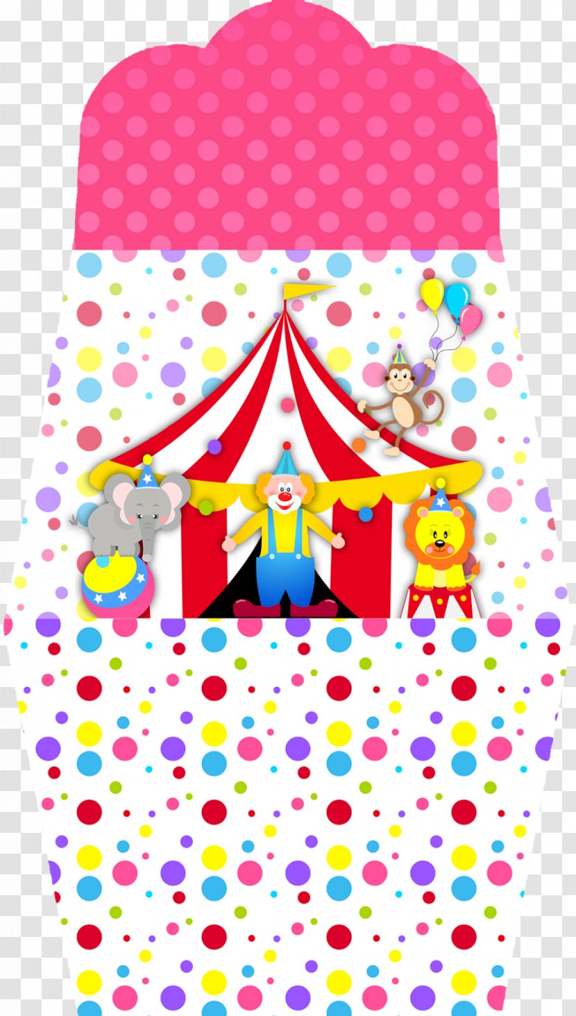 Circus Clown Party Convite - Frame Transparent PNG