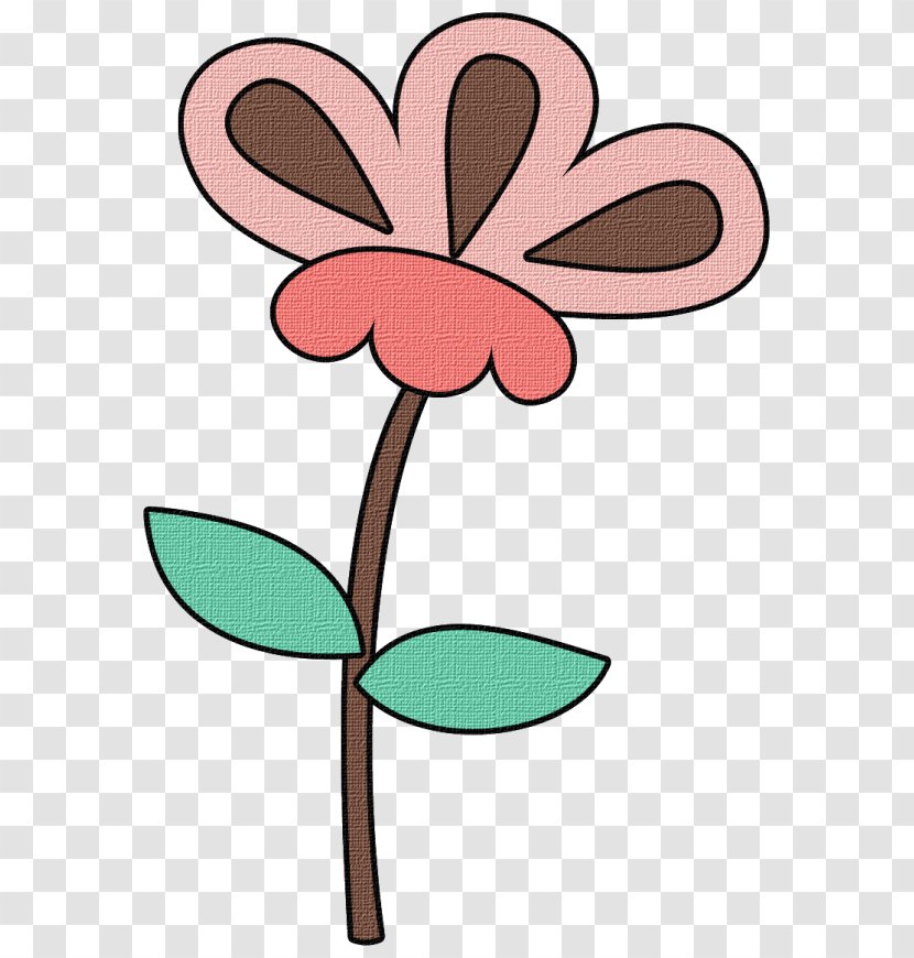 Pink Flower Cartoon - Floral Design - Wildflower Pedicel Transparent PNG