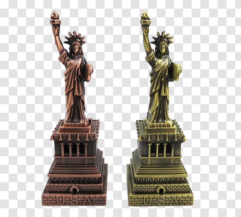 Statue Of Liberty Sculpture Wrought Iron Figurine - Bronze - Europe And The Transparent PNG