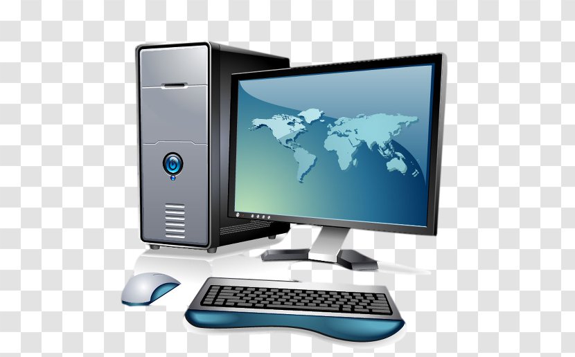 Computer Hardware Output Device Personal Monitors Keyboard - Network Transparent PNG