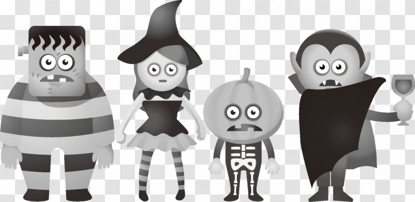 Cartoon Animation Animated Fictional Character Black-and-white - Toy - Style Transparent PNG