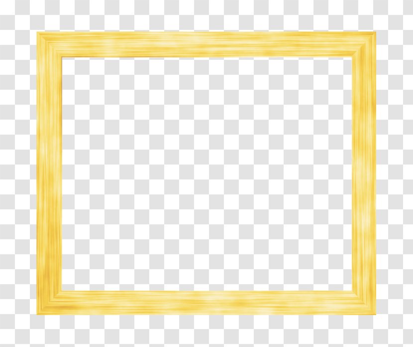 Picture Frame Yellow Pattern - Style Box Transparent PNG