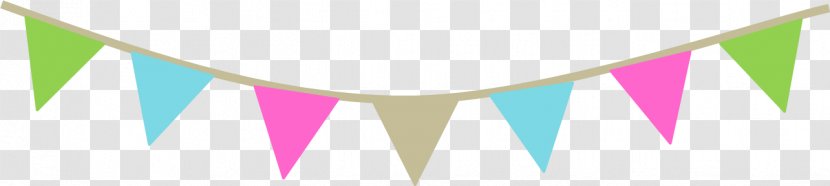 Bunting Party Birthday Baby Shower Garland - Text Transparent PNG