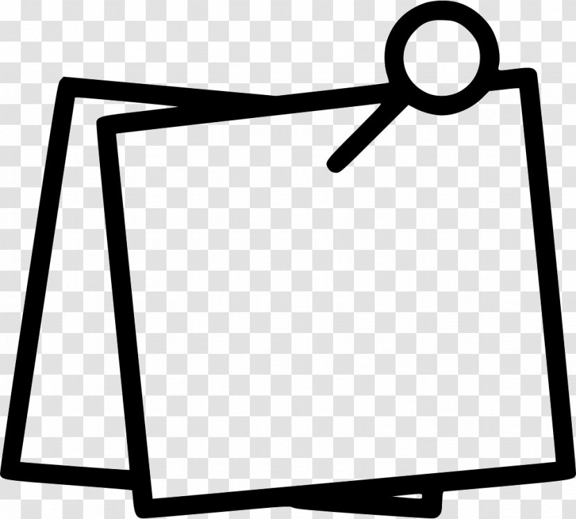 Post-it Note - Black And White - Postit Sign Transparent PNG