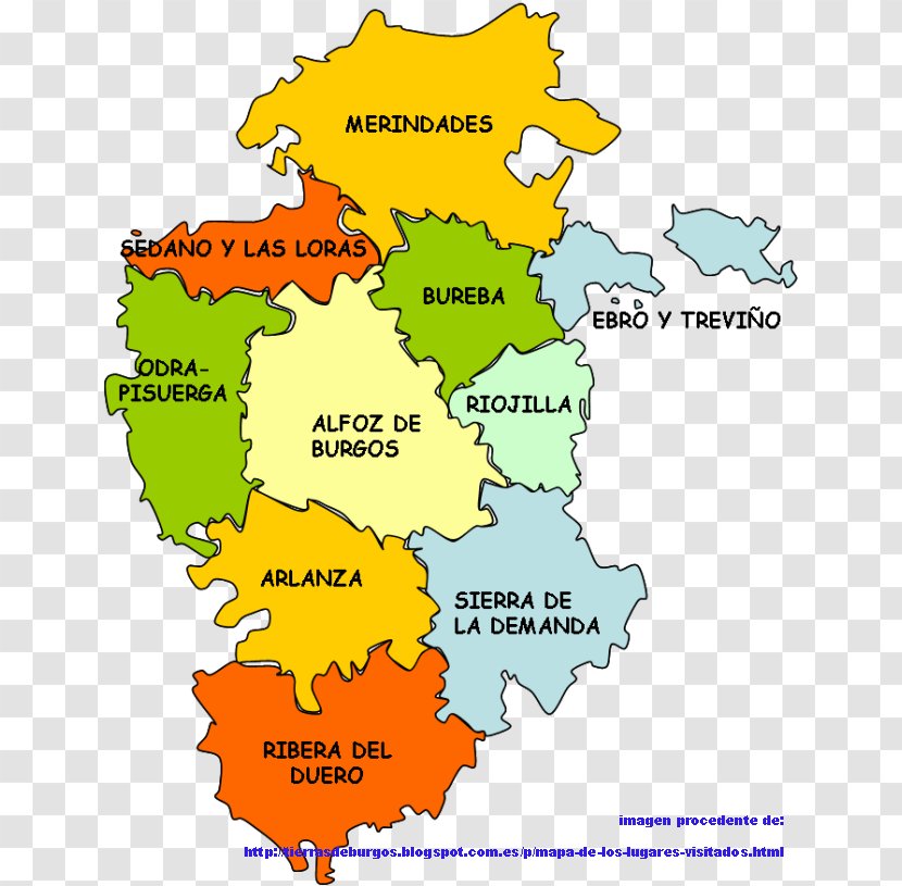 Burgos Las Merindades Arlanza Neila Pradoluengo - Ecoregion - Map Transparent PNG