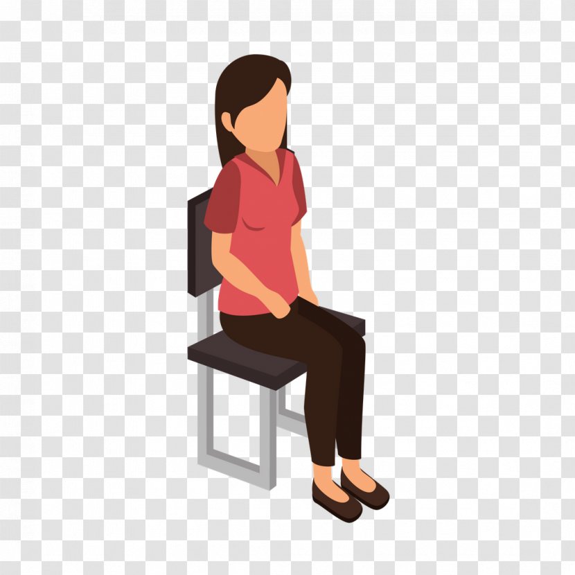 Vector Graphics Royalty-free Stock Illustration Euclidean - Conversation - Be Right Back Person Sitting Transparent PNG