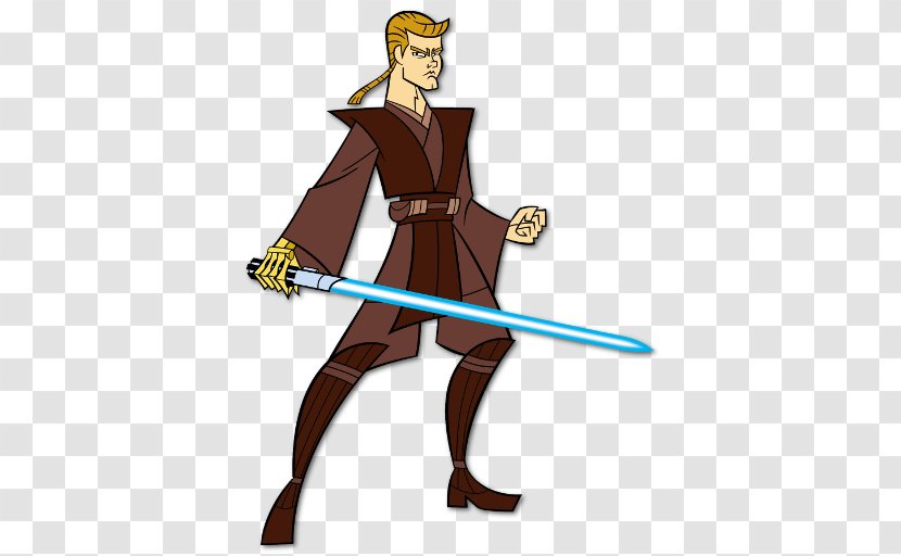 Anakin Skywalker Clone Wars Luke Obi-Wan Kenobi Star - Cartoon Network Transparent PNG