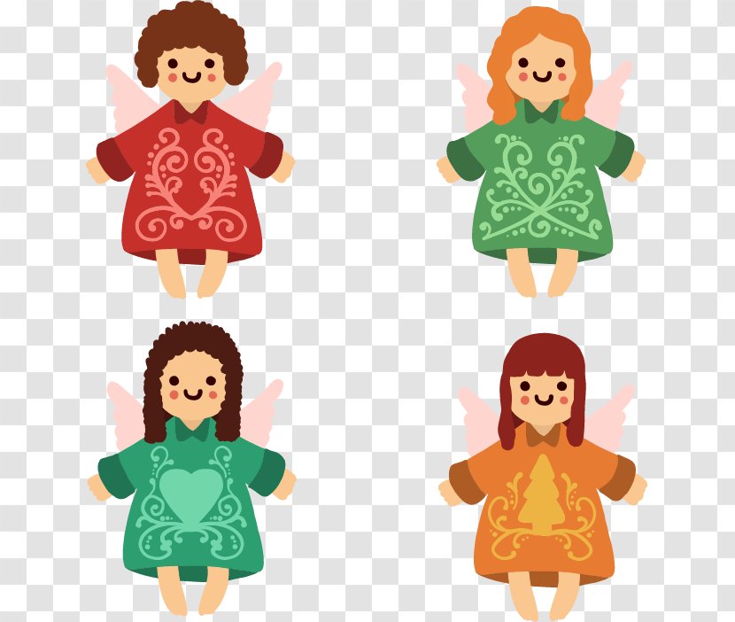 Clip Art - Statue - Four Flying Elf Transparent PNG