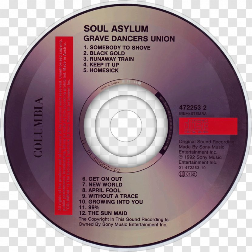 Grave Dancers Union Album Compact Disc Soul Asylum 0 - Dvd - Vitalogy Transparent PNG