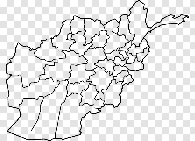 Kabul Paktia Province Farah Blank Map Transparent PNG