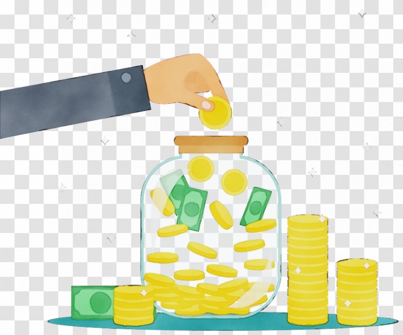 Watercolor Business - Bank - Toy Transparent PNG