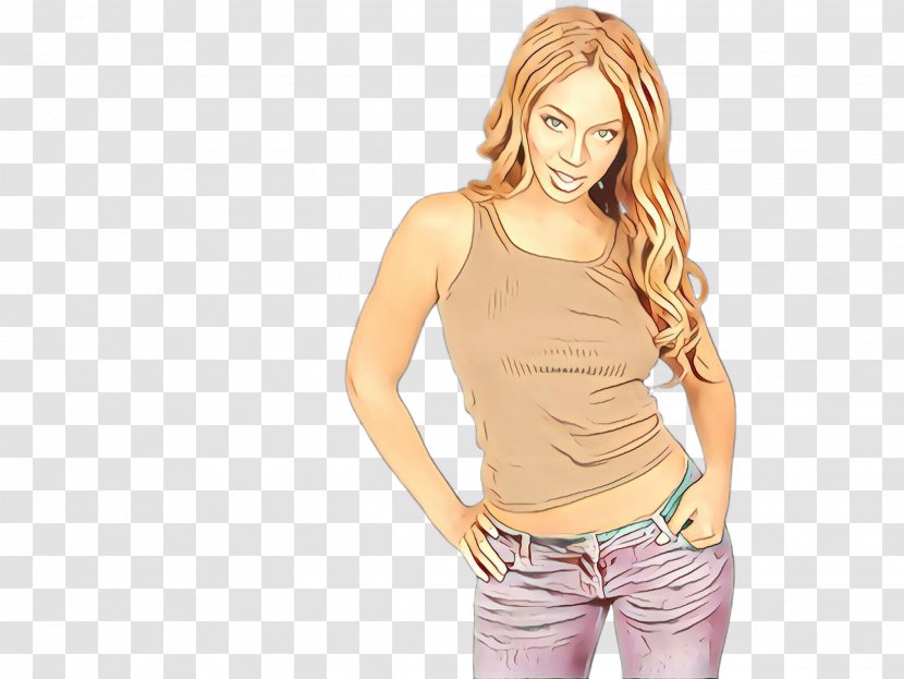 Clothing White T-shirt Yellow Blond - Muscle - Jeans Beige Transparent PNG